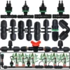 KESLA 5PCS 16mm 20mm 25mm PE Pipe 1/2 3/4 1'' Connector Splitter Tee Coupling to 4/7mm 1/4 Hose Garden Watering Drip Irrigation 1