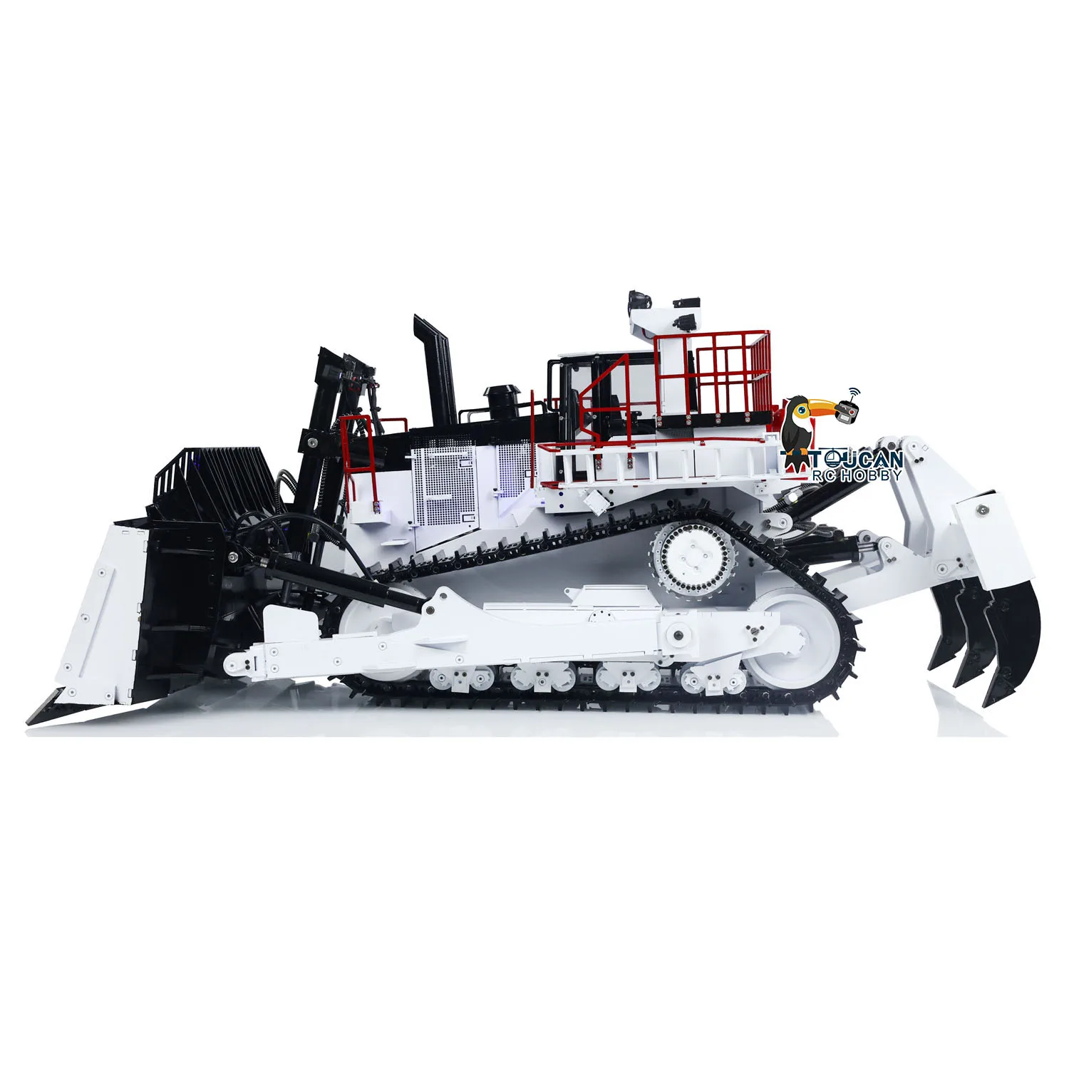 Metal RC Hydraulic D11T Bulldozer 1/14 Scale Finished Radio Control Dozer Model Light Sound Servo Electric Ladder Toys TH24083 3