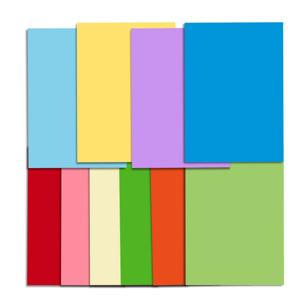 100 매 A4 컬러 복사 용지 210x29 7mm/8.3x11.7in 프린터 용지 160GSM 복사 인쇄 쓰기 공예 및 종이 접기 