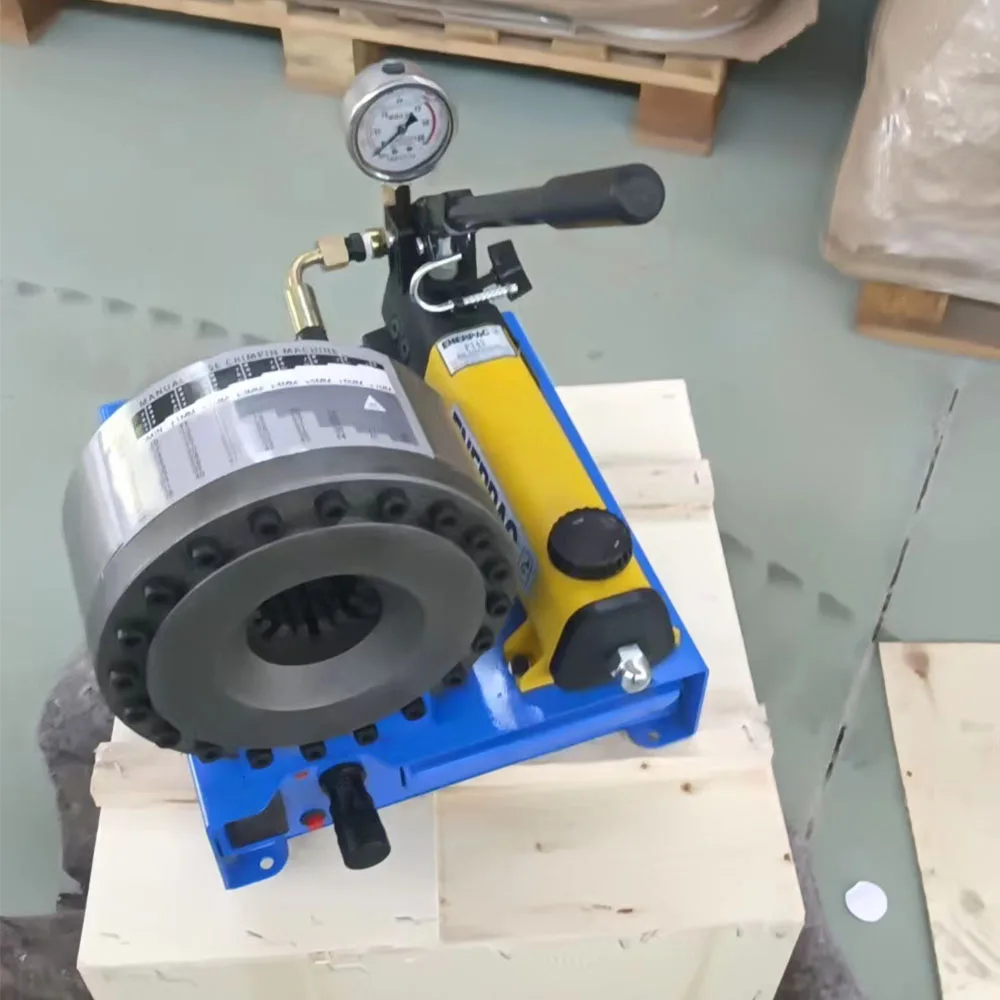 Portable Manual 1/4-1" Hydraulic Hose Crimping Tool Hydraulic Hoses Fittings Pressing Machine Pipe End Forming Machine 2