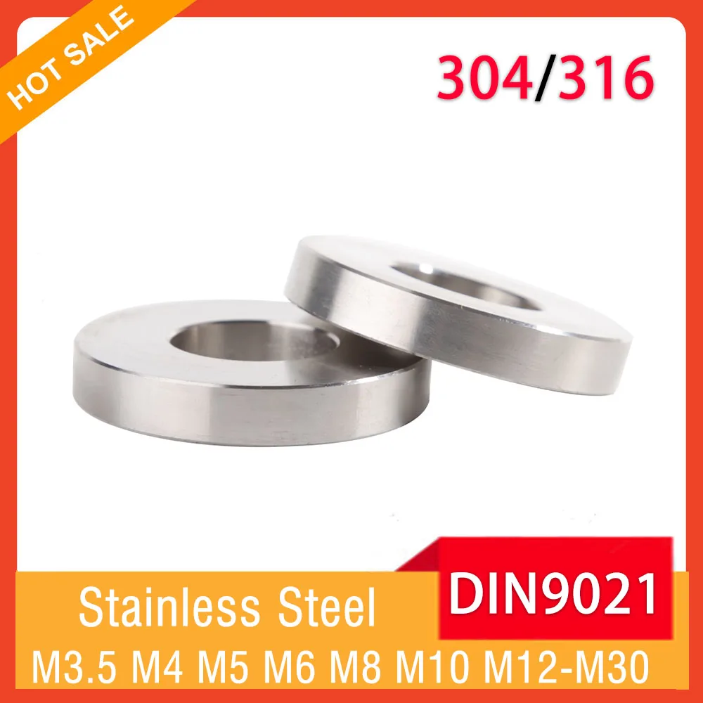 

M3.5 M4 M5 M6 M8 M10 M12 M14 M16 M18 M20 M24 M30 DIN9021 304/316 Stainless Steel Large Flat Washer Big Plain Gasket