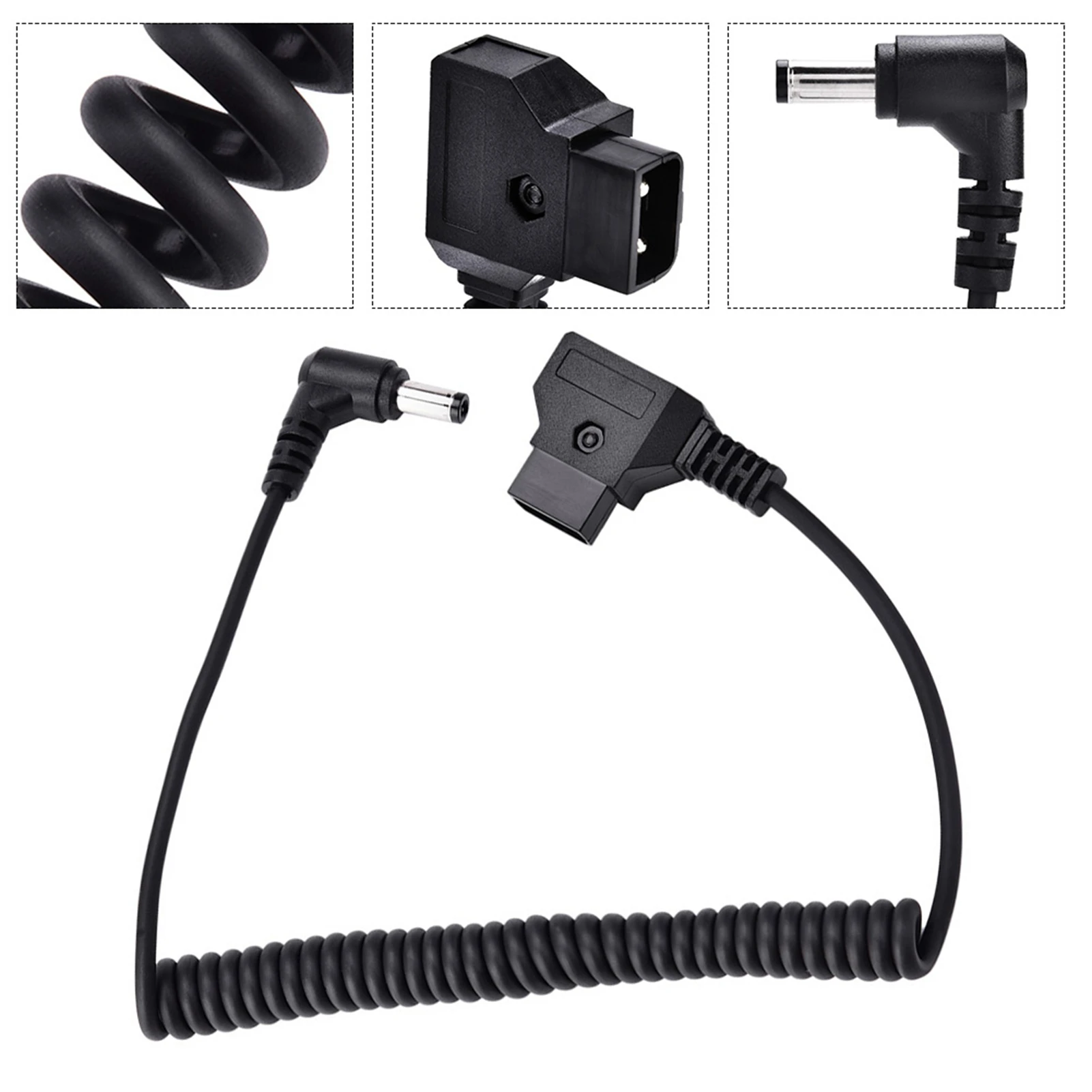 D Tap B Type Male to Right Angle DC 5.5x2.5mm Adapter Cable for Anton V Mount Battery camera flash adapter