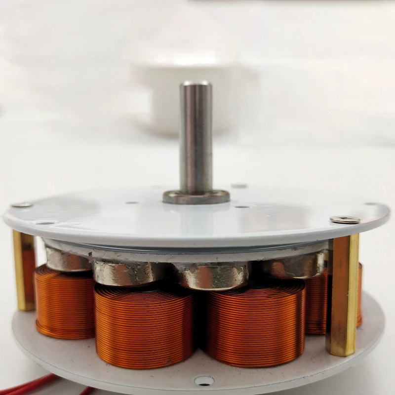 1PCS Miniature Disc Type iron Core Generator With Strong Magnetic and High Power Generation Multi Pole Three-phase AC Generator