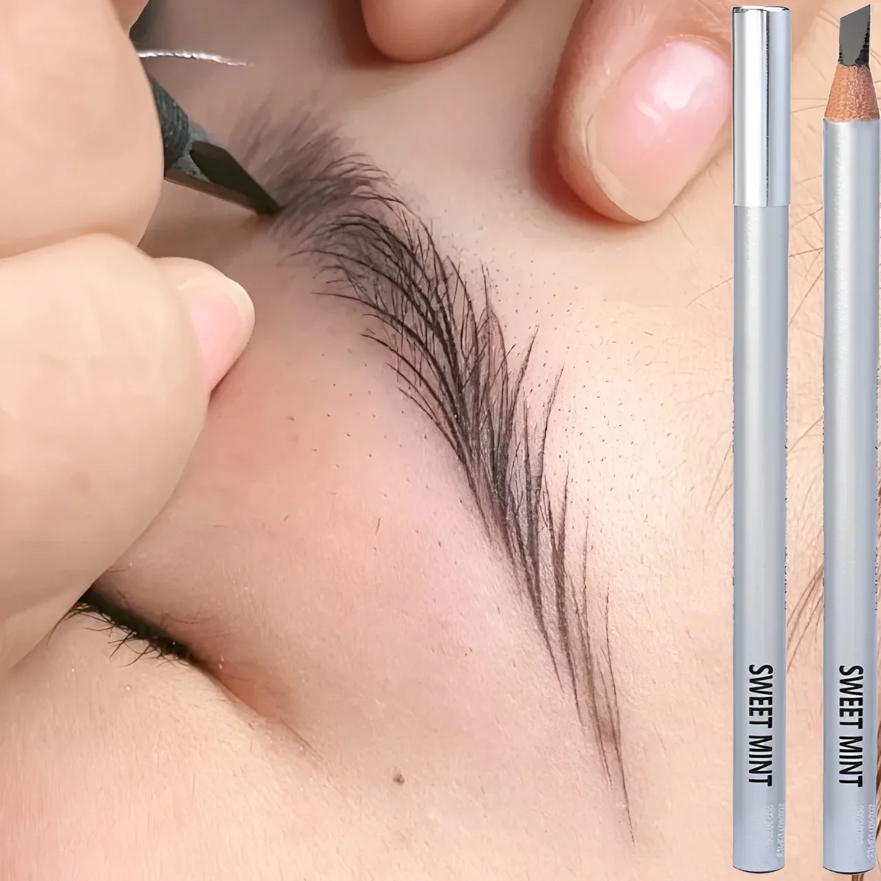 Microblading Eyebrow Pencil Waterproof Eyebrow Enhancers Lasting Brow Cosmetic Professional Makeup Brow Lift Feather Eyebrow Pen 3