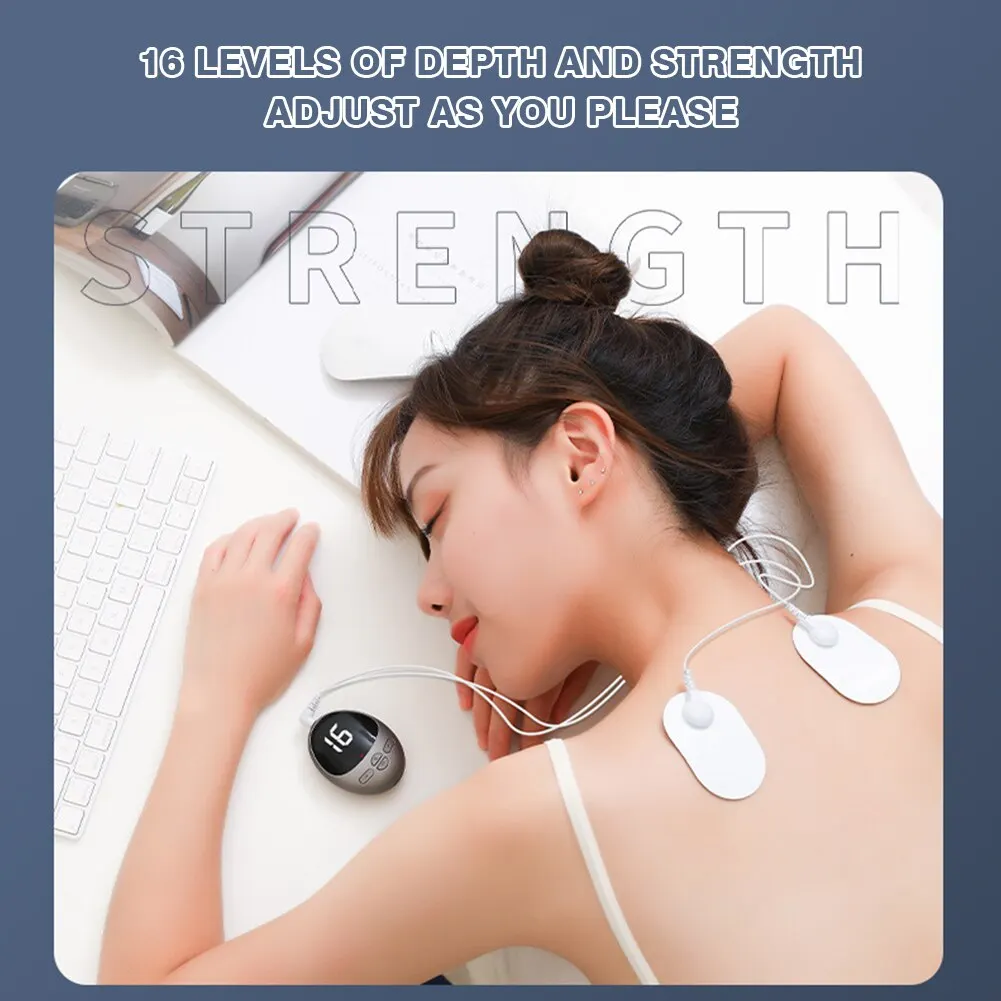 Mini Smart Cervical Spine Convenient Massager Home Electric Shoulder and Neck USB Charging Neck Patch Massager Relieve Fatigue