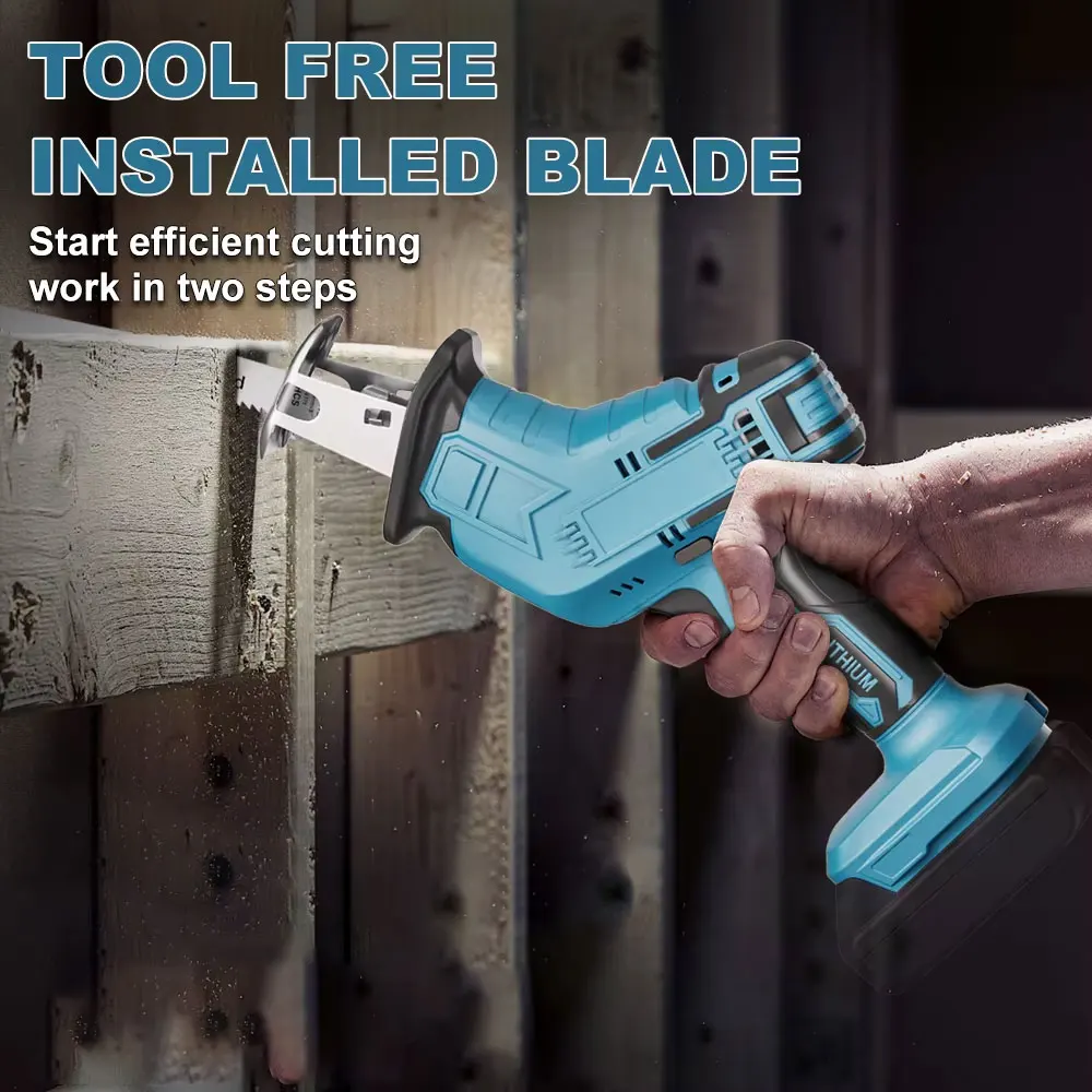 Cordless Electric Reciprocating Saw Wood Metal Cutting Saw