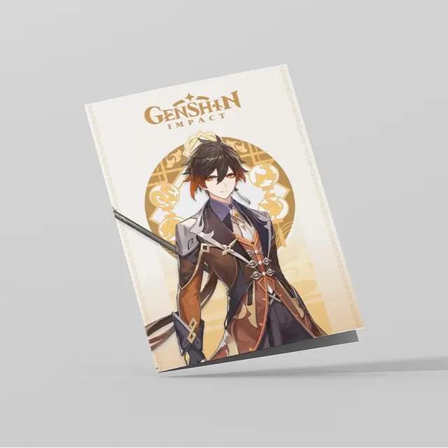 Zhun Li genshin impact gentire guy yui gensh tartalia hu tao coconut gene impack xiao kazuha albedo kli bay dou zhoni tom xiang lin eola diona games Dilyuk Ke Qing Rayzor anime passport cover covers case document Khaki