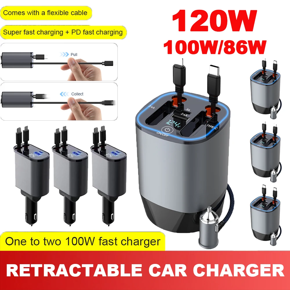 USB Cable with Mini Car Charger - Vapor Blends