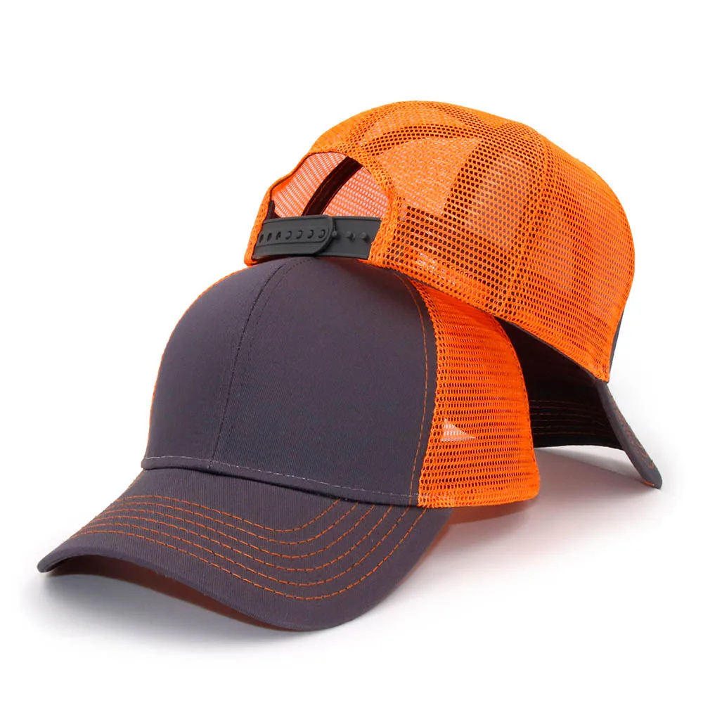 Customized Logo Print New Cotton Baseball Cap Breathable Summer Mesh Multi-color Optional Club Party Trucker Cap 4