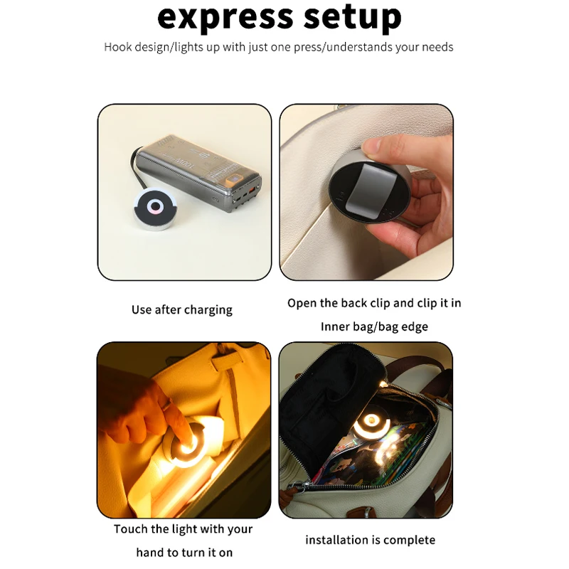 مصباح LED دائري محمول