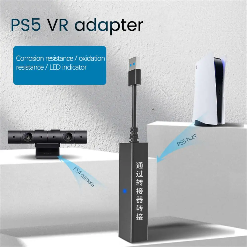 Usb 3.0 Mini Camera Adapter For Ps Vr To For Ps5 Cable Adaptor Male To Female Connector For Ps5 Game Console Ps5 Adapter