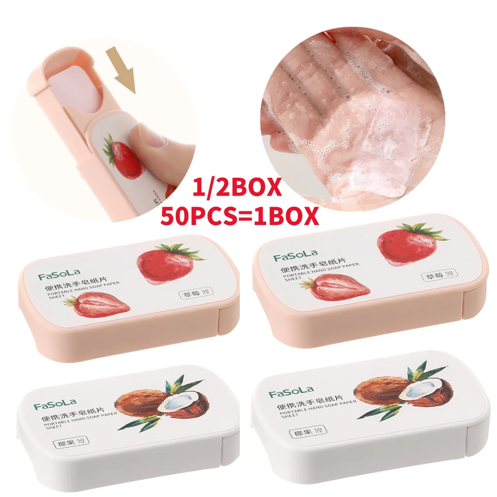 Disposable Soaps Paper 50-200pcs Portable Hand Washing Cleaning Hand Handwashing Mini For Travel