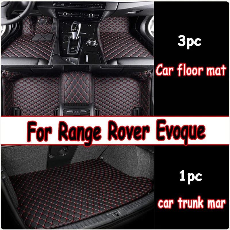 

LHD Car Floor Mats For Range Rover Evoque 2018 2017 2016 2015 Auto Accessories Carpets Replacement Waterproof For Land Rover