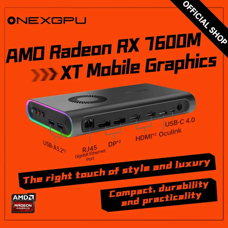Onexplayer-amd radeon rx 7600m xtモバイルグラフィック拡張ドック