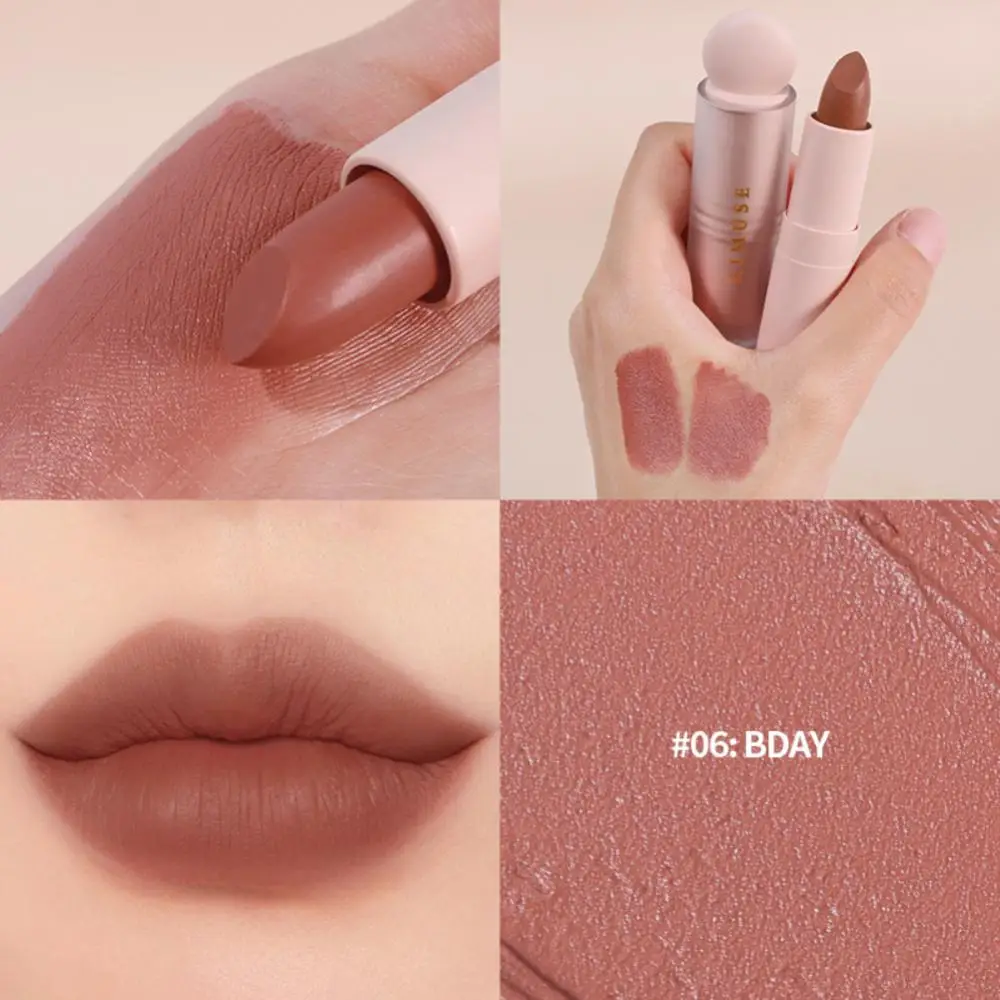 

6 Colors Matte Lipstick Waterproof Lip Gloss Long Lasting Lip Stick Sexy Red Velvet Nude Lipsticks Women Cosmetics Maquillaje