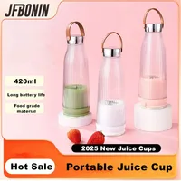 2025 Electric Juicer Cup 6 Blades Blender Milkshake Machine USB Portable Fruit Milk Mixing Tool Mini Fresh Juice Blender 1
