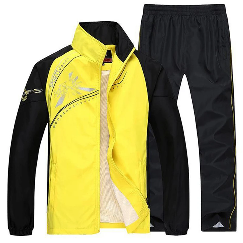 

New 2023 Plus Size L~5XL Mens Sportsuits Spring Autumn Hoodies&Sweatshirts Men Printed Tracksuits Men`s Sportwear Set Clothing