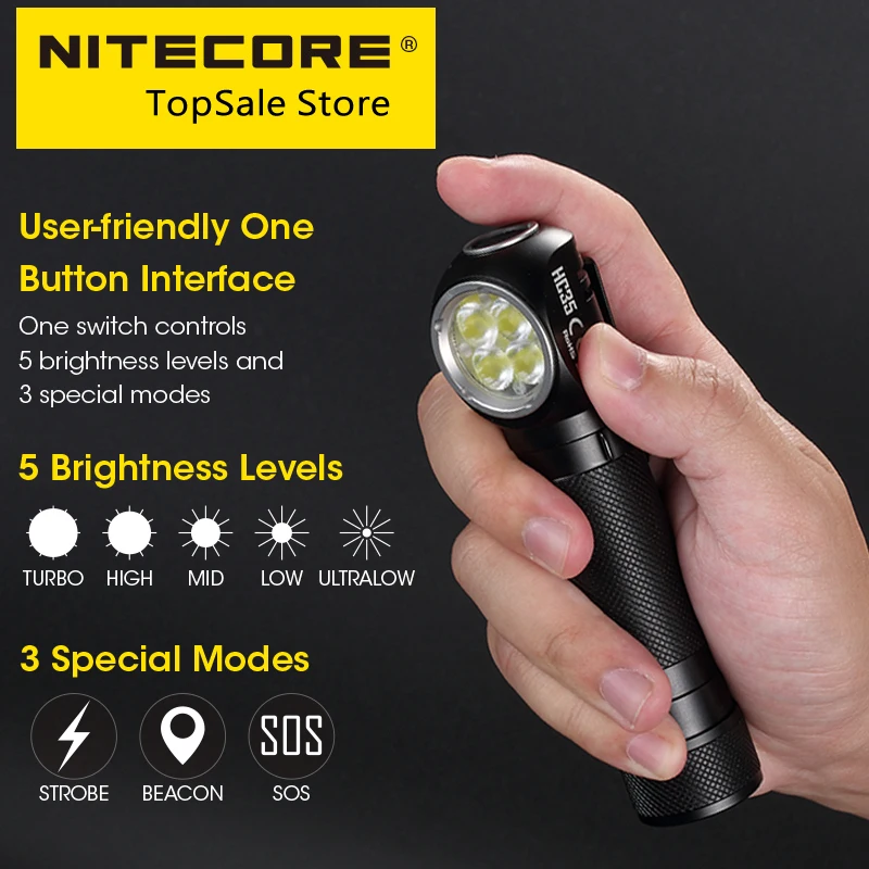 販売nitecore HC35 2700 lms金属磁気ヘッドライトusb充電式l-shpeヘッドランプサーチライト21700  4000バッテリーNL2140HP AliExpress