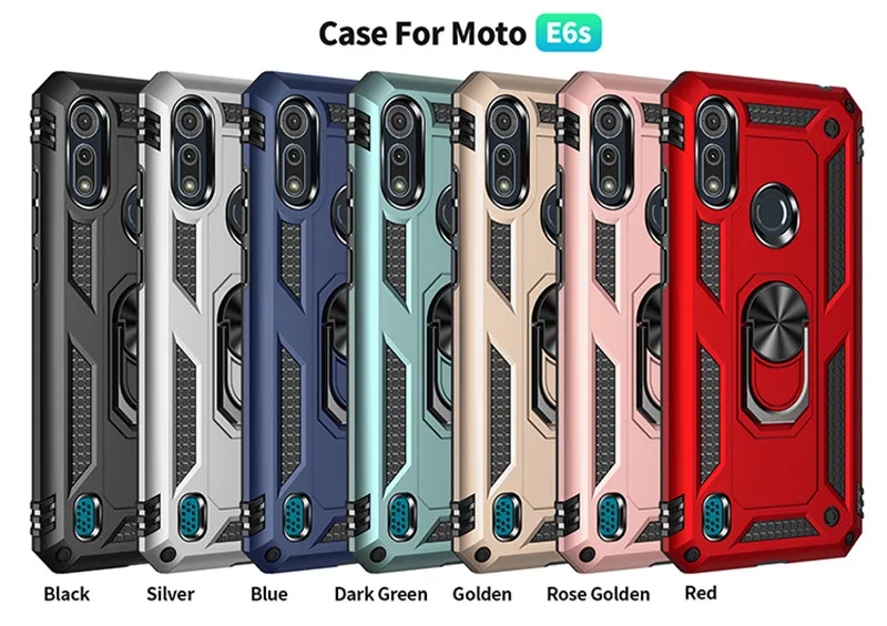 Phone Waterproof Case Iphone Case Magnetic Wireless Charging Case Phone Case Magnetic Case Magsafe Case Phone Protector Cover Leather Phone Case Ipod Cover Case Plastic Casing For Motorola Moto E5 E6 Plus E7 E7i Power Case Shockproof Magnetic ring Bracket Cover For Moto E6S E6i E