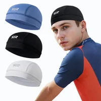 1/2Pcs Summer Cooling Cycling Caps Sunscreen Quick Drying Helmet Liner Sweat Wicking Cycling Running Motorcycle Hat Fits for Men 1