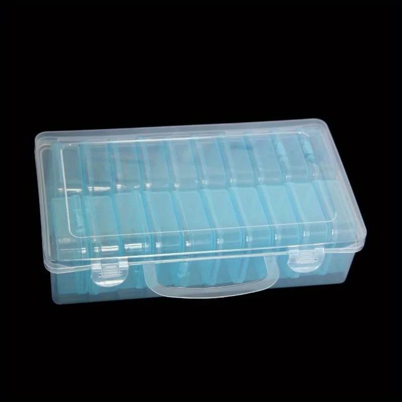 1 set 20-compartment colorful transparent plastic storage box multi-purpose hardware tools container classification box storage box,plastic storage box,storage container