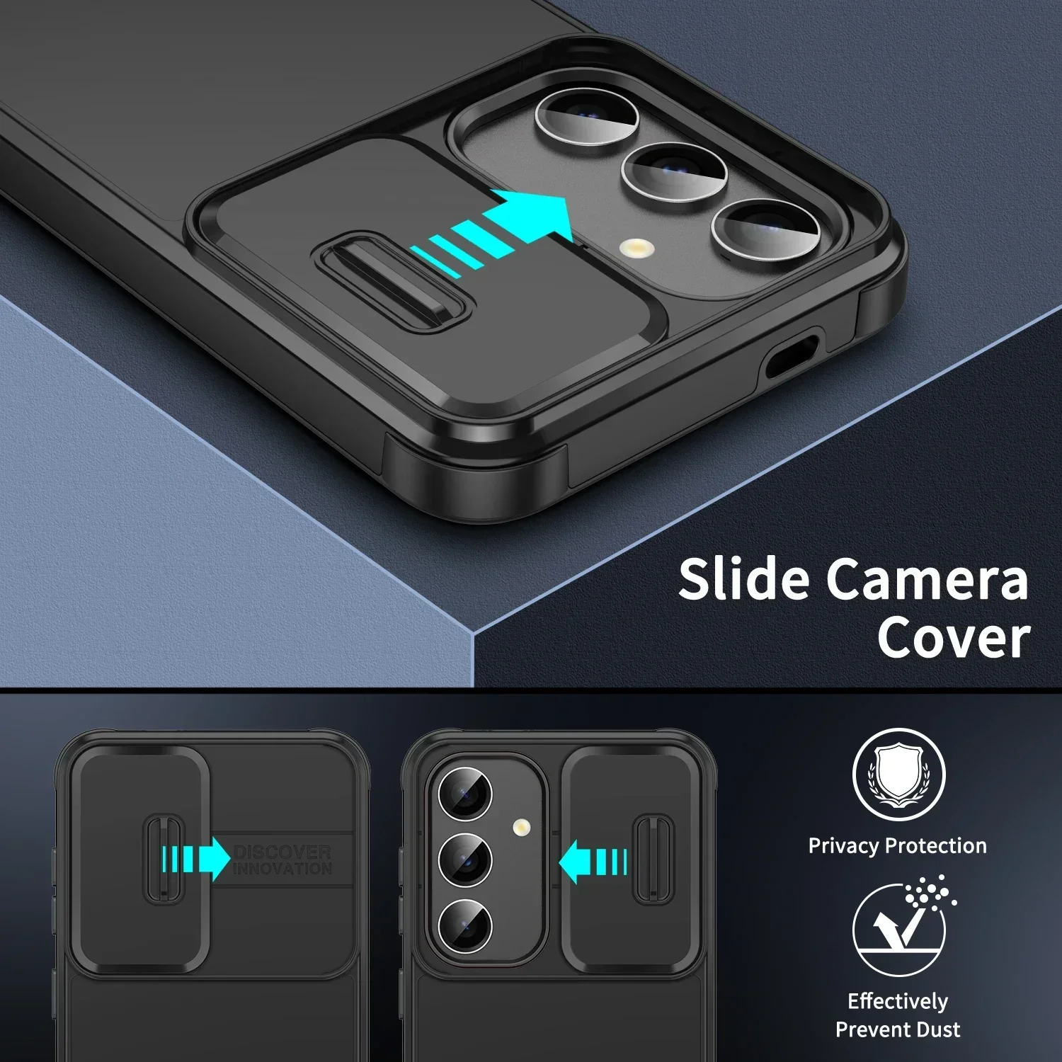 Slide Camera Protection Cover with Enhanced Privacy