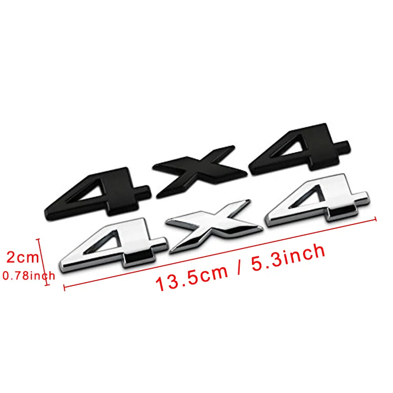 Car Sticker 3D 4x4 Four Wheel Drive Car Sticker Logo Emblem Badge Decals Car Styling Accessories for Frod Bmw Lada Honda Audi Toyota