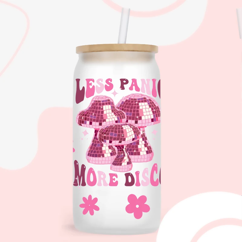 UV DTF Transfer Cowboy Theme For 16oz Libbey Glasses Wraps Cup Can DIY Decals
