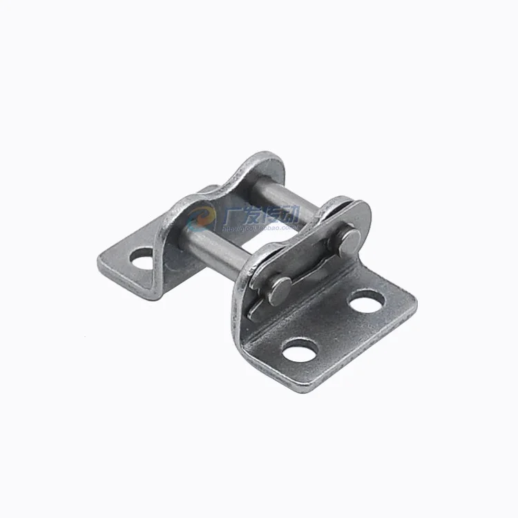 1pcs Double-side Double-hole Bent Plate Full Buckle Chain Buckle 08B/10A/12A/16A Industrial Chain Join