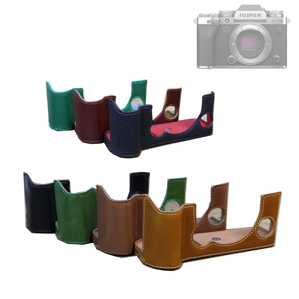 Fujifilm Xt5 Custodia Per Fotocamera In Pelle Corpo Mezza Custodia Protettiva Per Fotocamera Fujifilm X-T5