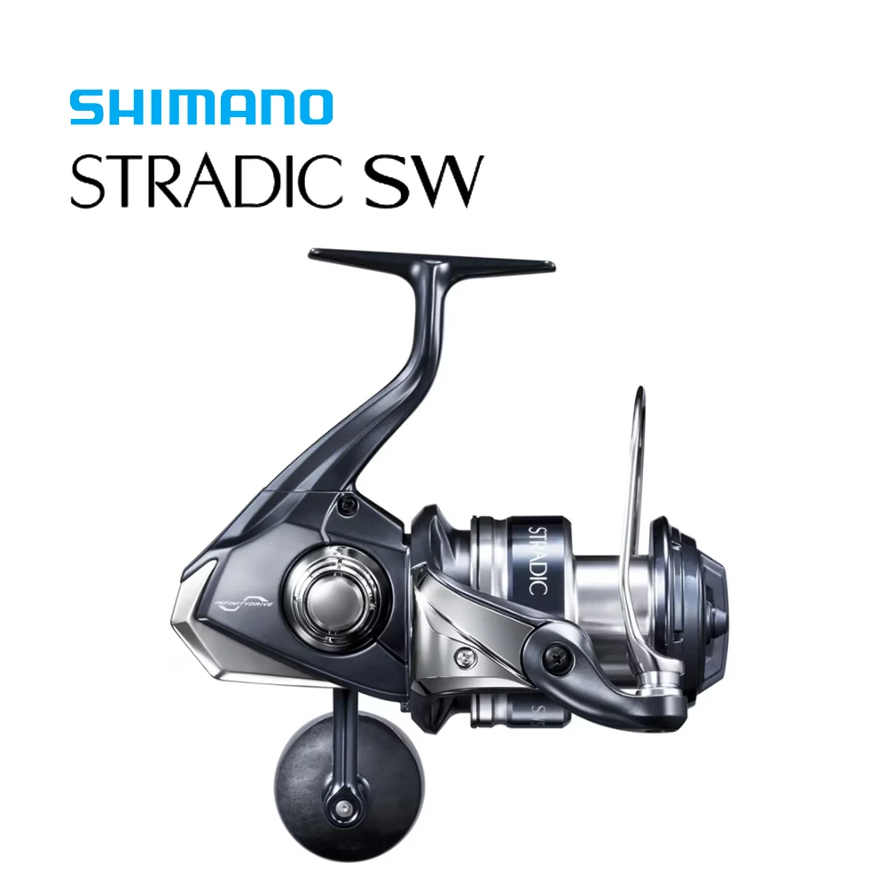 시마노 2020 오리지널 스트라딕 SW 스피닝 낚시 릴, 4.6:6.2:1 MaxDrag 11-13Kg, 6 + 1BB 하가네 바디, 기어 인피니티 드라이브 AR-C 스풀