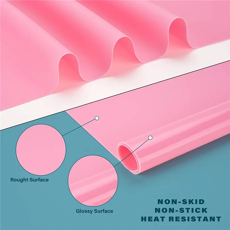 Food Silicone Placemat Non-Slip Table Mat Heat Resistant Table Protector Washable Dish Bowl Coaster Tablecloth Kitchen Dining