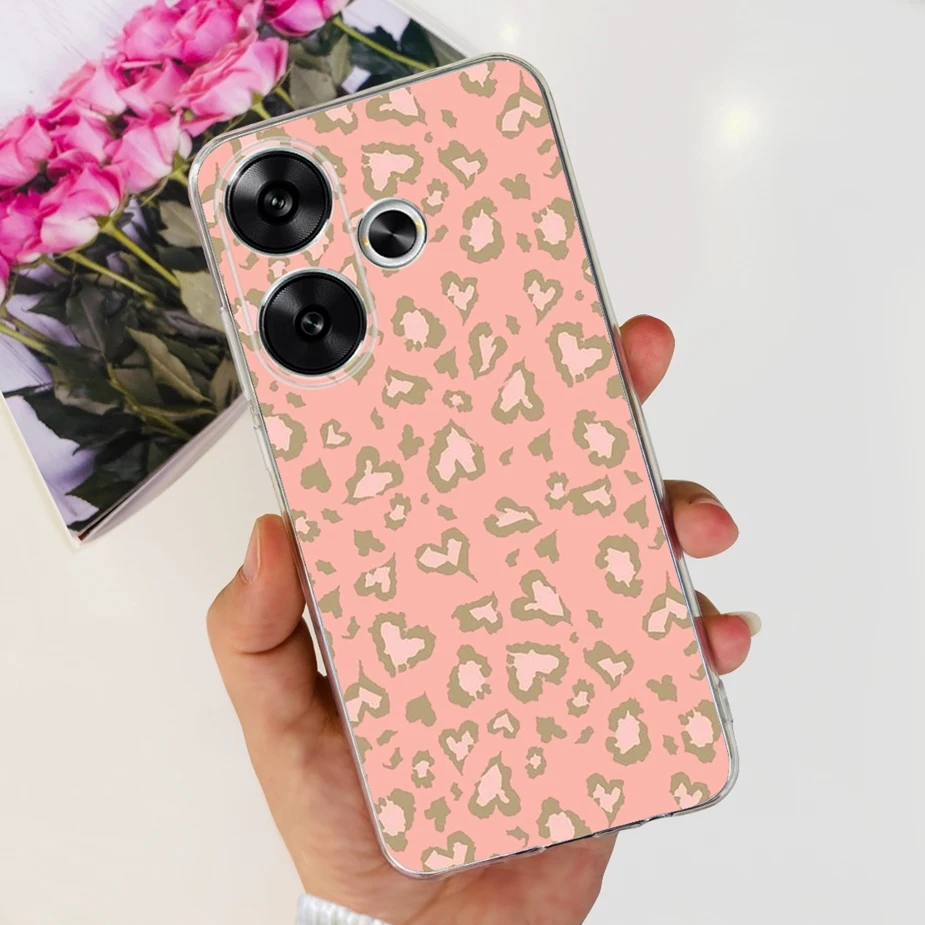 Stylish Painted Soft Silicone Phone Case - 6.79'' Protective Back Cover