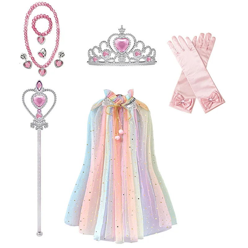 Disney Children's Crown Frozen Magic Wand Set Elsa Princess Headpiece Girls' Crown Hair Accessories