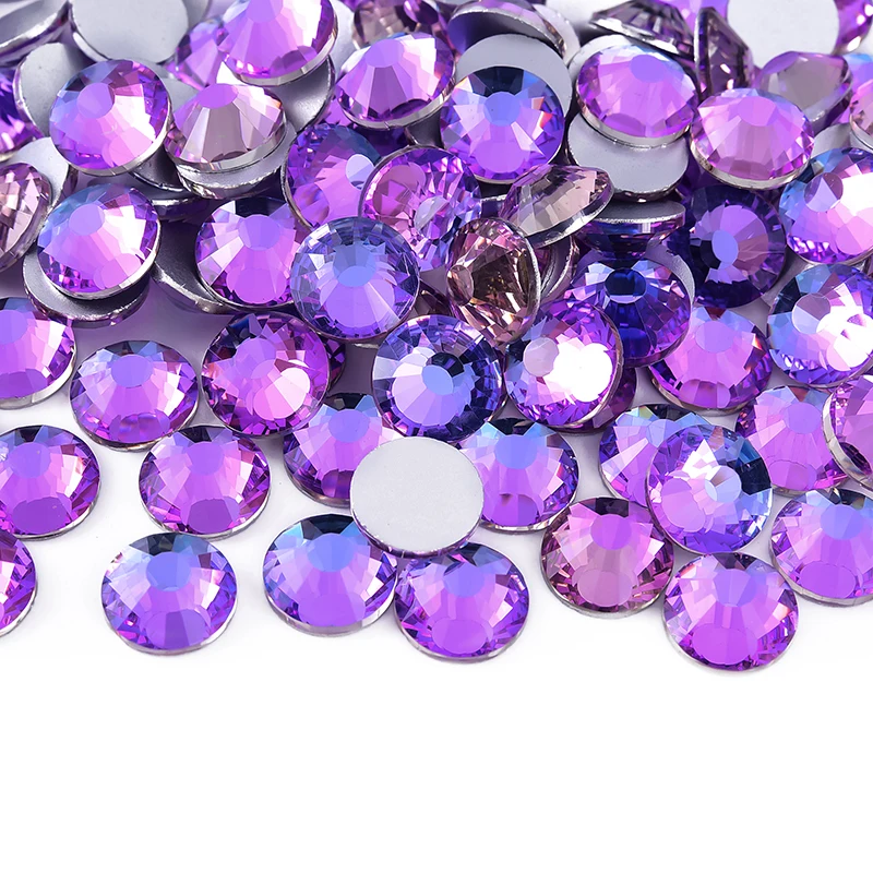 Description Picture 6 of itemOleeya 8mm ss40 Round Glass Non Hotfix Rhinestones Flatback Glitter Crystal in Bulk Package For for DIY Nail Garment Decoration
