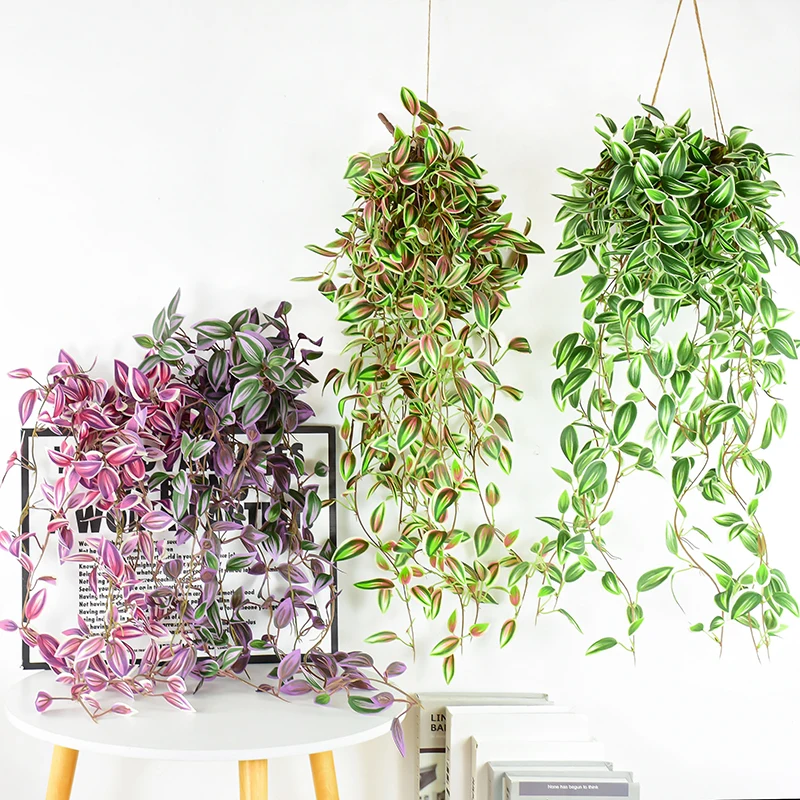 

75cm 12 Branches/Bouquet Artificial Leaves Vine Garland Plants Wall Hanging Leaf Home Garden Outdoor Wedding Party Floral Decor