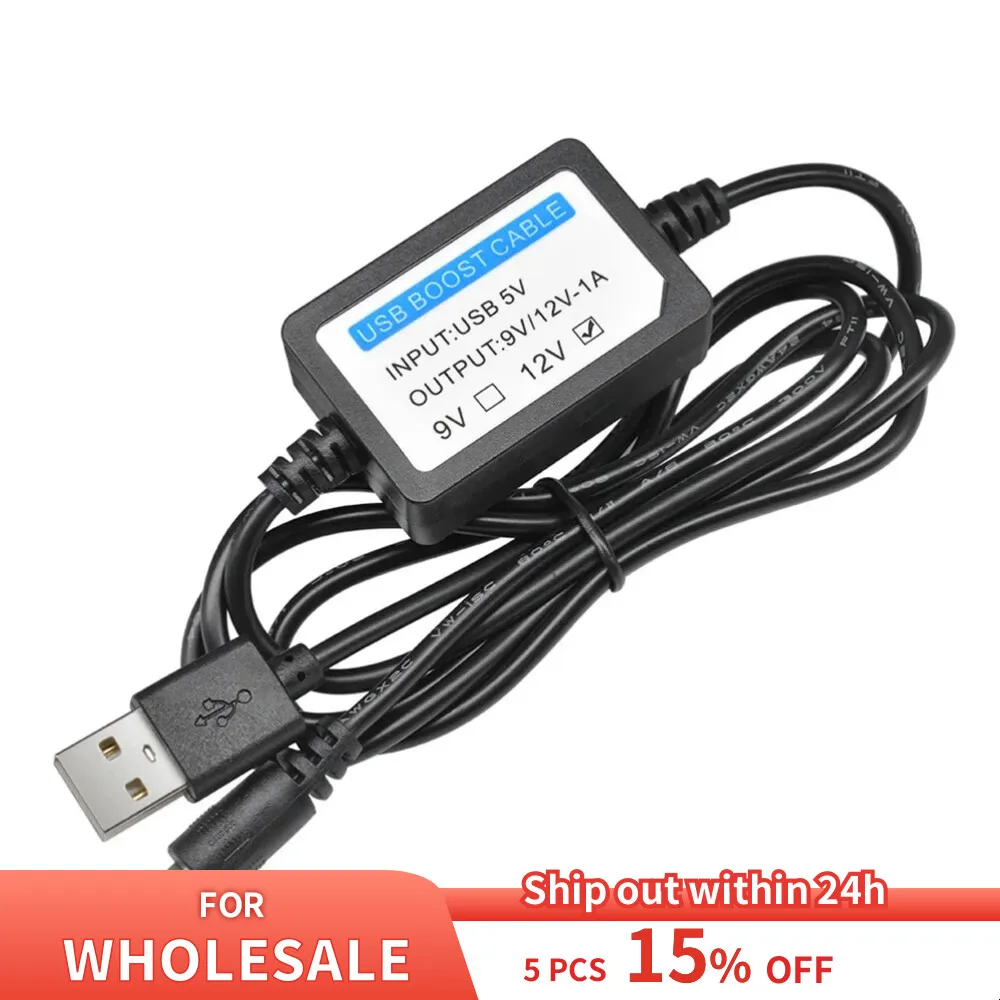 USBChargePowerBoostCableDC5Vto12V1AStepUPConverterAdapter