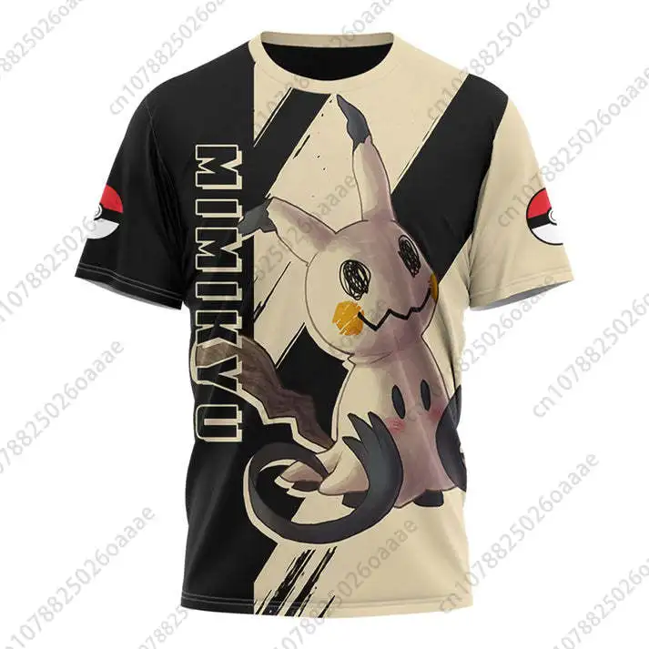 

3D футболки для мужчин и женщин Pokemon Mimikyu Bulbasaur спортивные и удобные детские футболки с коротким рукавом