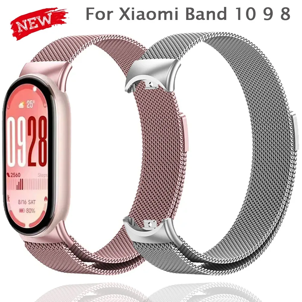 Stylish Milanese Loop Metal Magnetic Bracelet in Stainless Steel