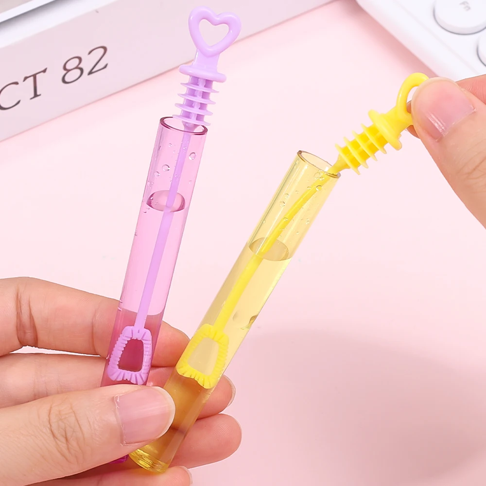 50Pcs Plastic Mini Love Stars Bubble Stick Empty Soap Tube Bottle Wedding Birthday Party Decoration Children's Interactive Toys 4