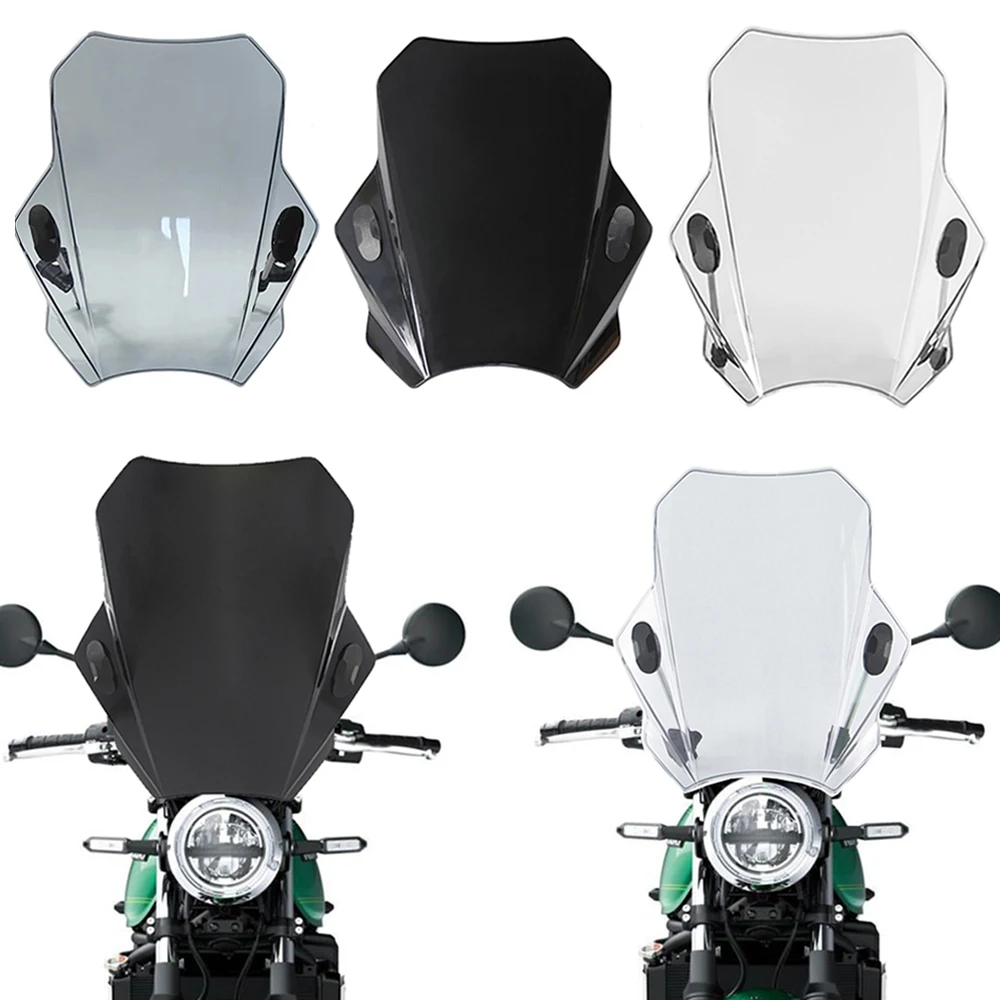 Per Kawasaki Z650 Z650 Rs 2022 Universale Moto Parabrezza Copertura In Vetro Schermo Deflettore Accessori Moto