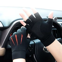 1 Pair Half Finger Cycling Gloves Sport Fitness MTB Bike Gloves Men Women Riding Thickened Palm Pad Bicycle Fingerless Gloves 2