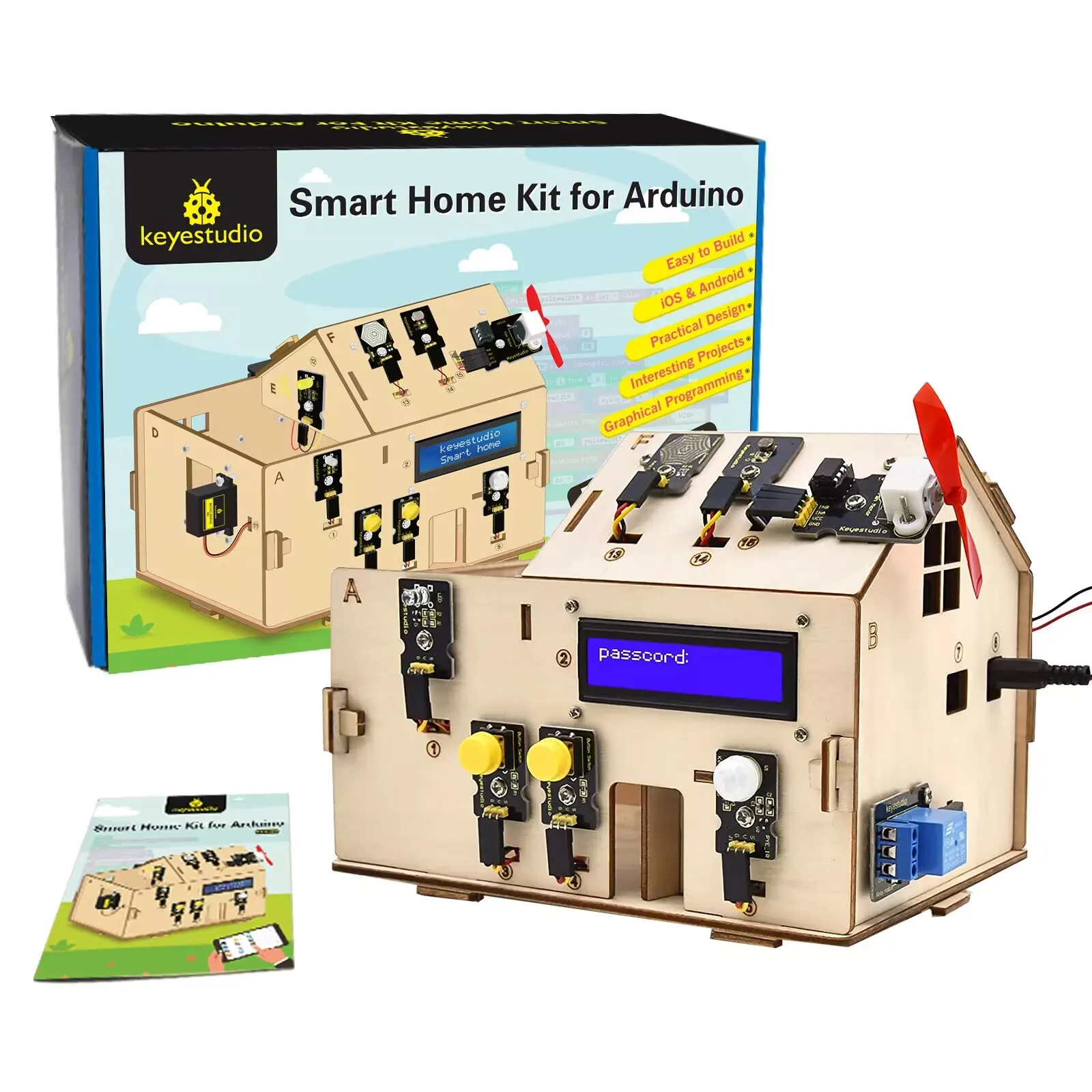 Keyestudio-Smart-Home-IOT-Kit-With-PLUS-Board-15-Projects-Tutorial-For ...