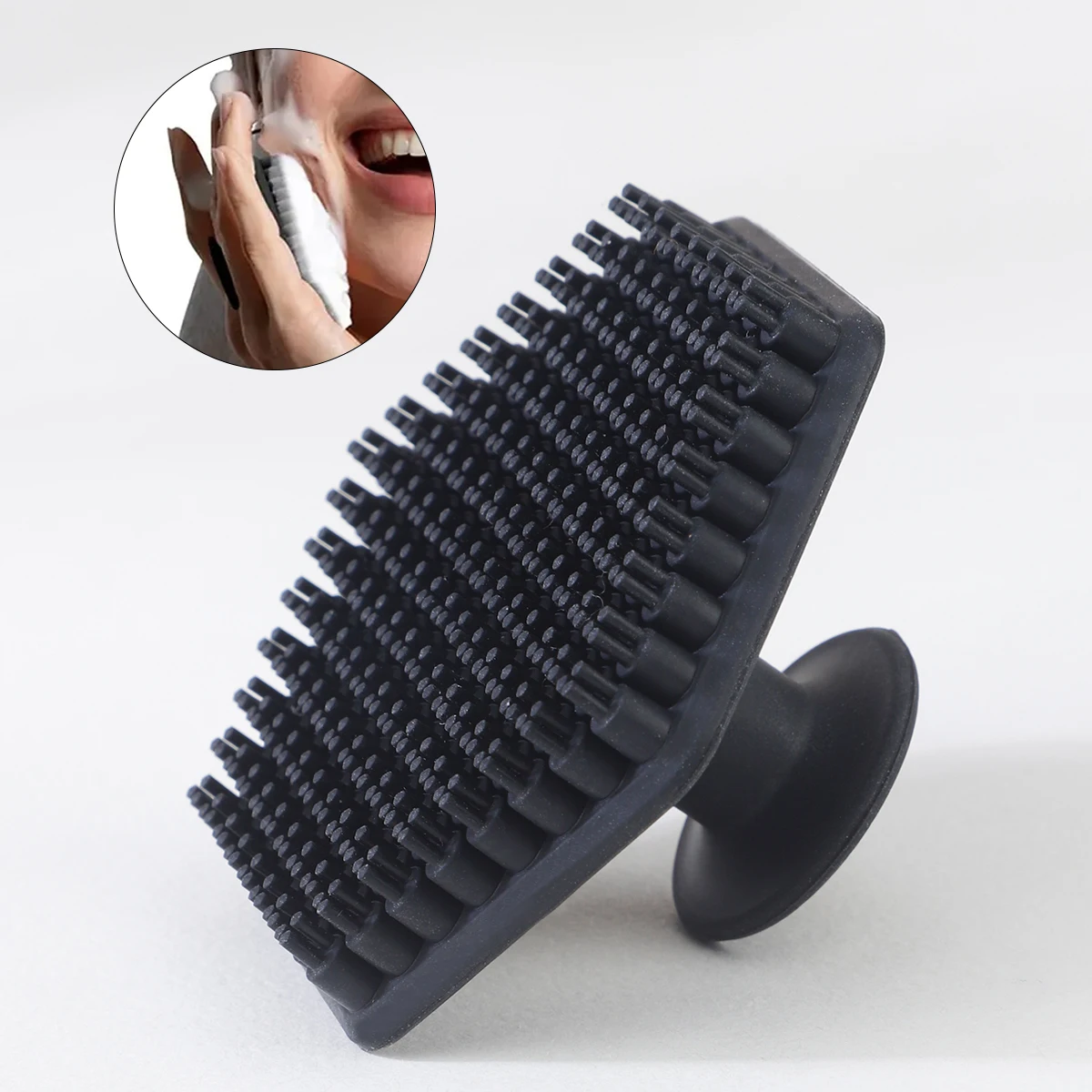 Men Facial Cleaning Brush Scrubber Silicone Miniature Face Deep Clean Shave Massage Face Scrub Brush Face Cleaner 2