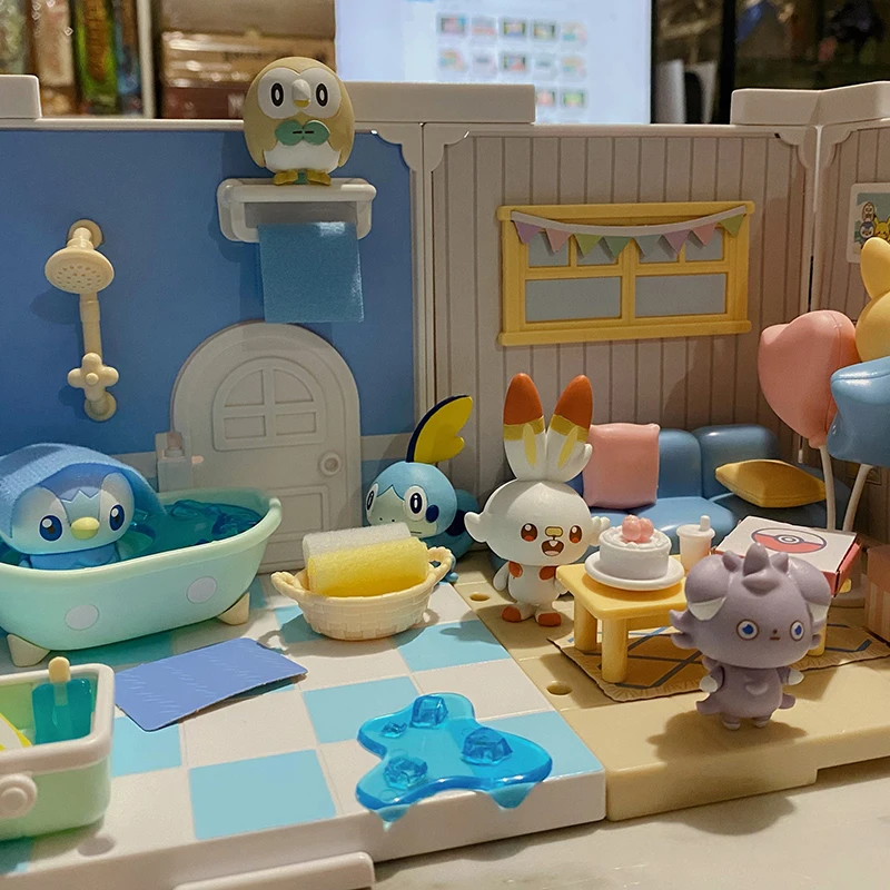 TOMY Original POKEMON Peacehouse Scene Suit Furniture House