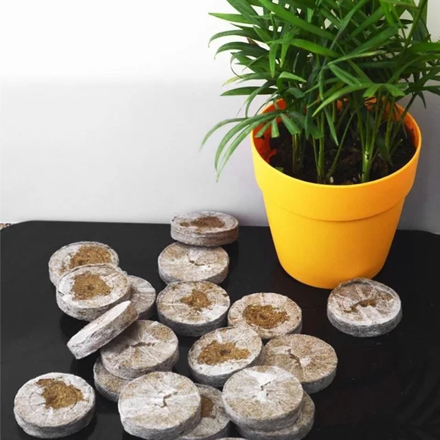 30 Mm -Es Jiffy Tőzeg Pellet Gabonaindító Dugók Raklap Tápanyag Talaj Blokk Poe - Image 2