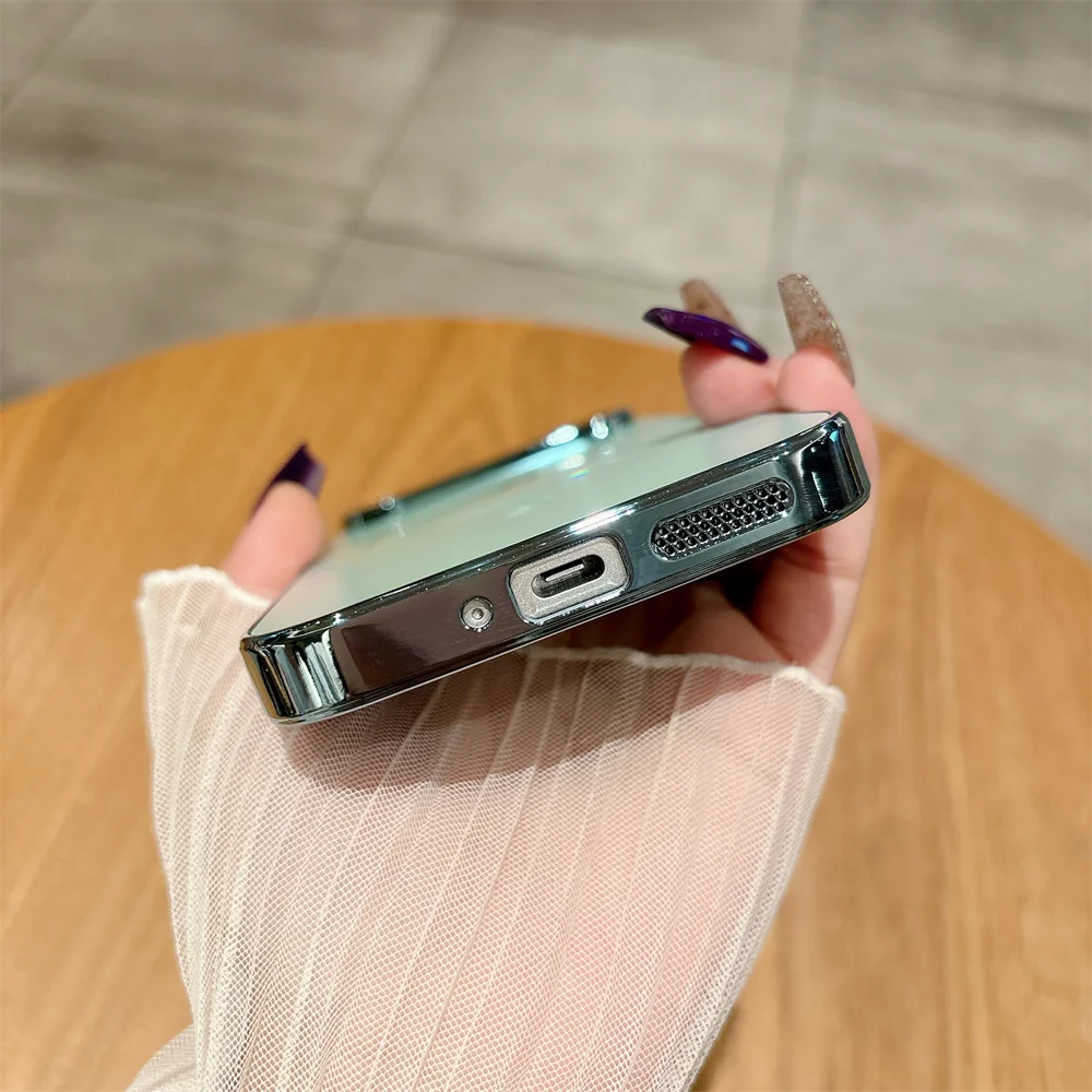 Titanium Metallic Luxury Matte Magnetic Case with Lens Protection Cover