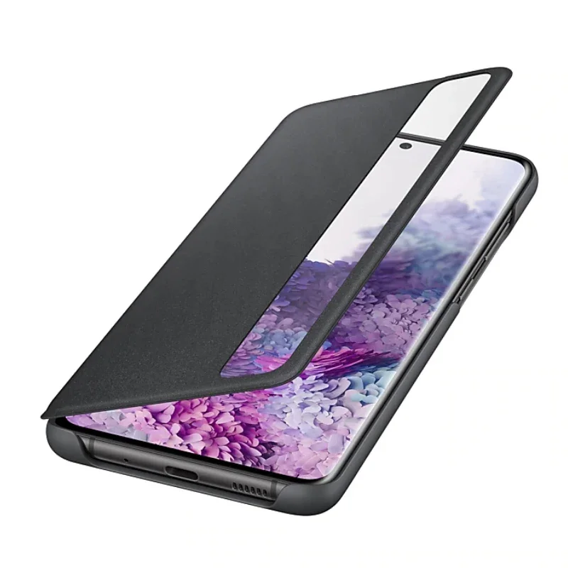 Original SAMSUNG Mirror Clear S-View Cover Phone Case For Samsung Galaxy S20 S20+ S20Ultra S20 Ultra Smart Clamshell Cover 3