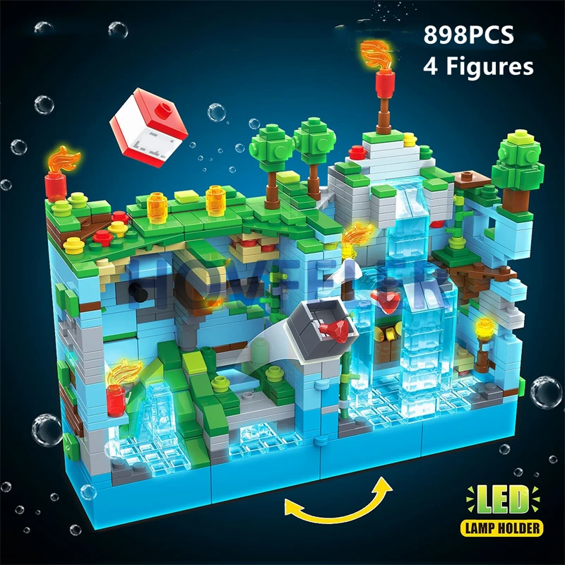 Underwaters Seabeds Citys Building Blocks Fortress Corals Model Sets Bricks Toys for Children Gifts Kids Kits building blocks toys