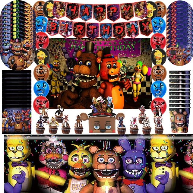  51pcs Five Nights Party Supplies Set - Include Happy